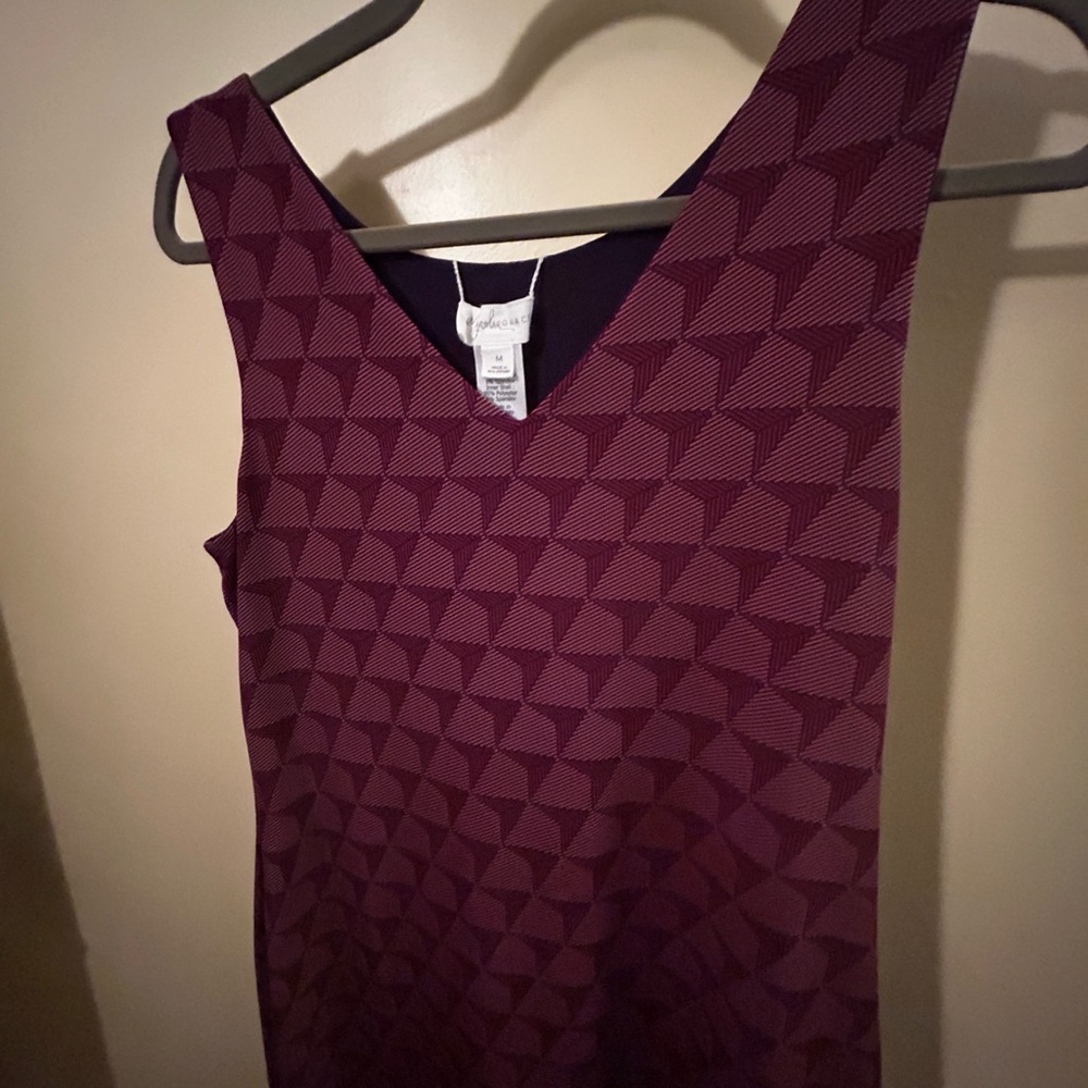 NWOT Magnolia Grace Reversible Elegant Patterned Sleeveless Dress, Zipper Back - Picture 5 of 16